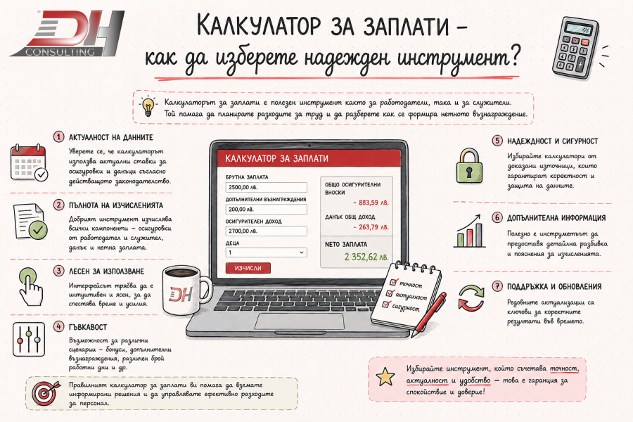 Калкулатор за заплати – как да изберете надежден инструмент? Калкулатор за заплати – как да изберете надежден инструмент