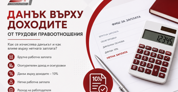 Как се изчислява данъкът върху доходите от трудови правоотношения Данък върху доходите от трудови правоотношения – схема за изчисляване на данък върху нетната работна заплата
