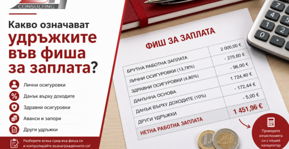Какво означават удръжките във фиша за заплата? Какво означават удръжките във фиша за заплата – лични осигуровки, данък върху доходите и нетна работна заплата