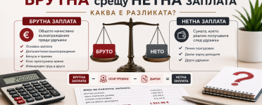 Брутна срещу нетна заплата – каква е разликата? | DH Consulting Брутна срещу нетна заплата – сравнение между брутно и нетно възнаграждение, осигуровки и данък върху доходите
